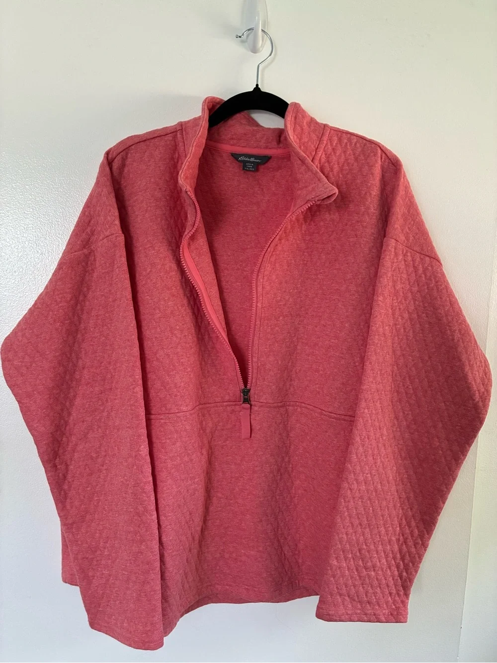 Eddie Bauer Women’s Coral Quilted Half-Zip Sweater